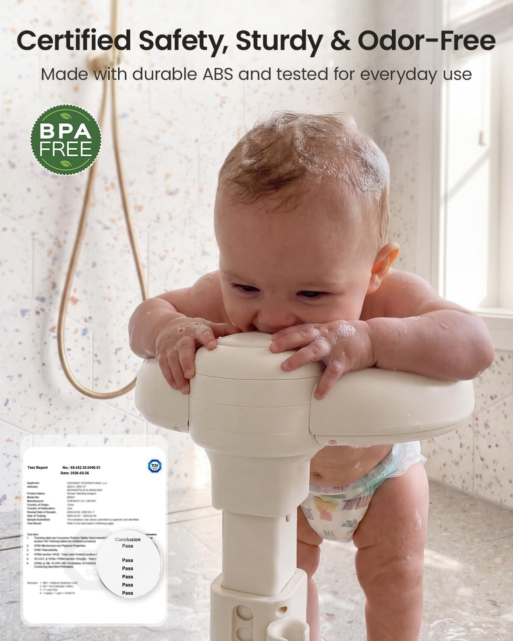 Baby Bath Stand & Foldable Shower Stand for Baby 6 Months And Up