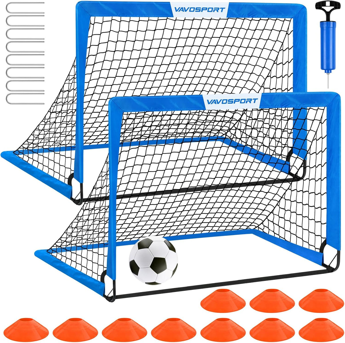 Kids Soccer Goals for Backyard Set of 2,Soccer Training Equipment