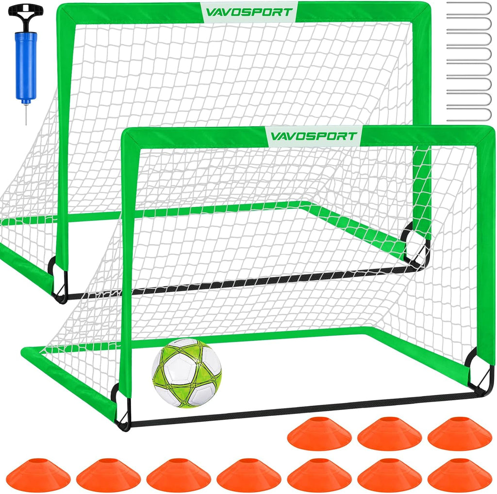 Kids Soccer Goals for Backyard Set of 2,Soccer Training Equipment