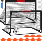 Kids Soccer Goals for Backyard Set of 2,Soccer Training Equipment