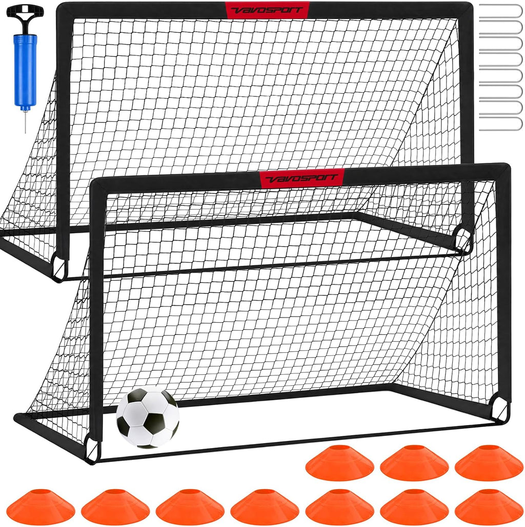 Kids Soccer Goals for Backyard Set of 2,Soccer Training Equipment