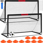 Kids Soccer Goals for Backyard Set of 2,Soccer Training Equipment
