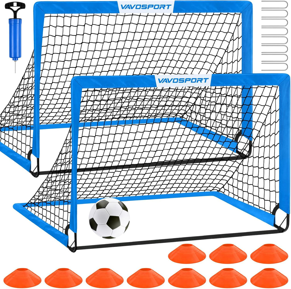 Kids Soccer Goals for Backyard Set of 2,Soccer Training Equipment