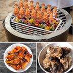 Chicken Leg Rack for Grill with Drip Pan for Smoker, Chicken Drumstick Holder